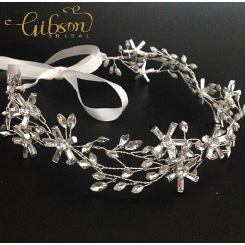 Free Shipping Elegant Wire Handmade Bridal Headband Wedding Tiara Hair Accessories
