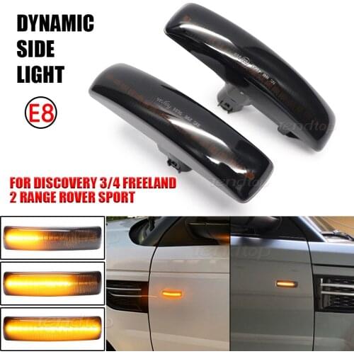 For Land Rover Range Rover Sport Discovery 3 4 Freeland 2 Dynamic Blinkers LED SIde Marker Lamp Flowing Turn Signal Light