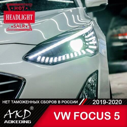 Head Lamp For Car 2019 Ford new Focus 5 Headlights Fog Lights Daytime Running Lights DRL H7 LED Bi Xenon Bulb Car Accessories