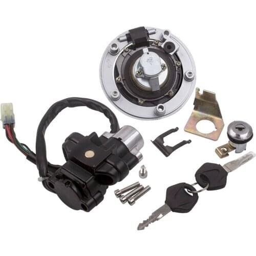 Ignition Switch Fuel Gas Cap Seat Lock Key Set For Suzuki GSXR600/750/1000 04-15