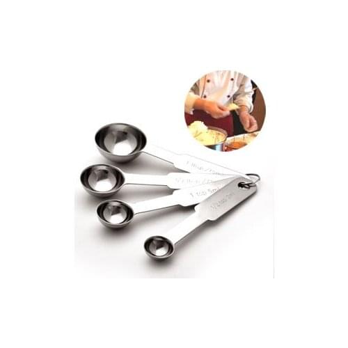 Stainless steel measuring spoon set measuring spoons cochleare seasoning piece set spoon milk powder measuring spoon baking