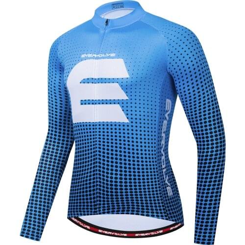 Spring and Autumn Mens Mountain Bike Training Sports Breathable Cycling Dress Long Sleeve
