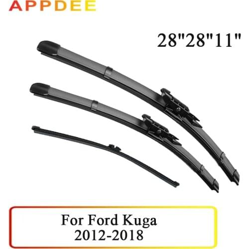 APPDEE Wiper Front & Rear Wiper Blades Set For Ford Kuga MK 2 Escape C520 2012 - 2018 Windshield Windscreen Window 28"+28"+11"