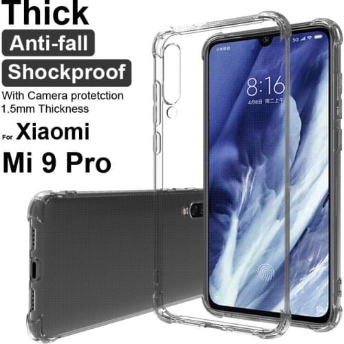 Anti-knock Airbag non-slip Case for Xiaomi Mi 9 Pro 5G 6.39'' Cover Open Screen Case Xiaomi Mi9 Pro Soft Transparent Case