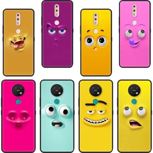 Funny Face Silicone Phone Case For Nokia C10 G10 5.4 7.2 3.4 5.3 2.3 3.2 8.3 2.4 X10 X20 G20 C20 2.2 Fundas Cover