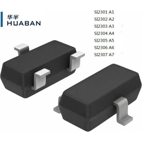 20PCS SI2301 SI2302 SI2303 SI2304 SI2305 SI2306 SI2307 SOT23 N-channel enhancement mode field-effect transistor