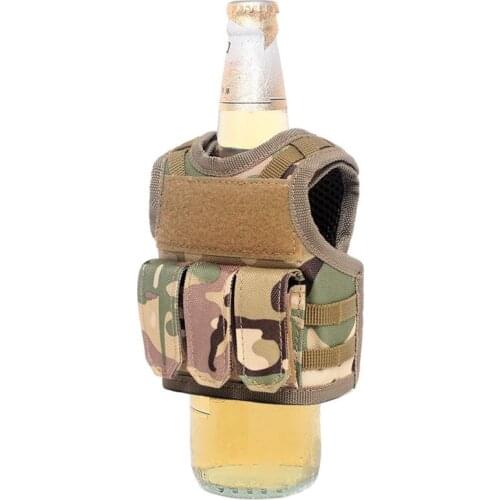 Unique Novelty Mini Tactical Bottle Vest Camouflage Military Army Decoration Toy Molle system Male Gift Dropshipping
