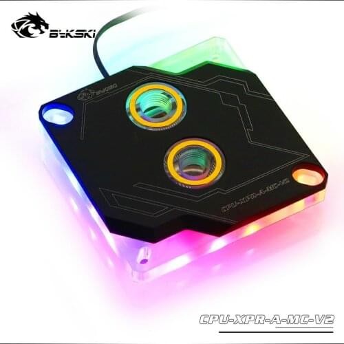 Bykski CPU Water Block use for INTEL LGA1150 1151 1155 1156 2011 2066 X99 X299 I7 / 5V 3PIN Header RBW Light support AURA SYNC