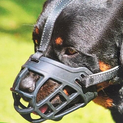 Environmental protection and health Dog Muzzle Breathable Silicone Soft Comfortable Dog Muzzle Basket for Biting Barking Chewing