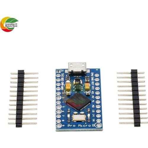 Pro Micro ATmega32U4 3.3V 16MHz Replace ATmega328 for Arduino Pro Mini With 2 Row Pin Header For Leonardo Mini Usb Interface