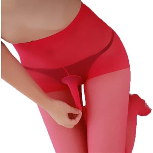 Women Men Penis Pouch Sheath Tights Sexy Pantyhose Masturbation Collant Femme Strumpfhose Sheer Medias Fantaisie Collants