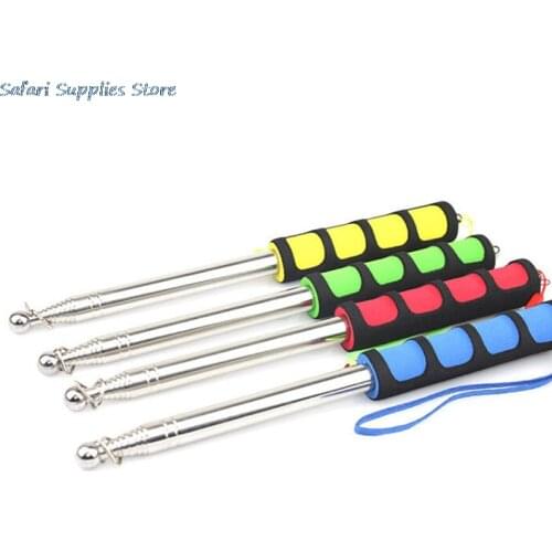 1PC 1.2m 1.6m 2m Portable Ferula Pointer Poles for Flags Windsock Extendable Telescopic Handheld Windsock Flag Pole