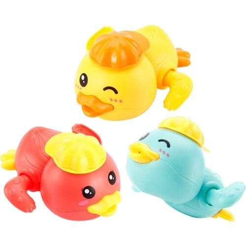 1PCS Cartoon Animal Bath Toys Tortoise Duck Classic Baby Water Toy Infant Swim Wound-Up Clockwork Kids Beach Toys for Children