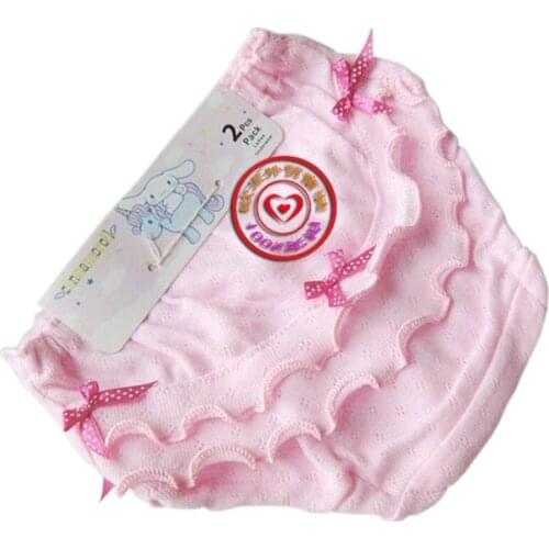 10pc/Lot Sweet Bow Lace Shorts Baby Girl Underwear Cotton Quality Calcinhas Kids Panties
