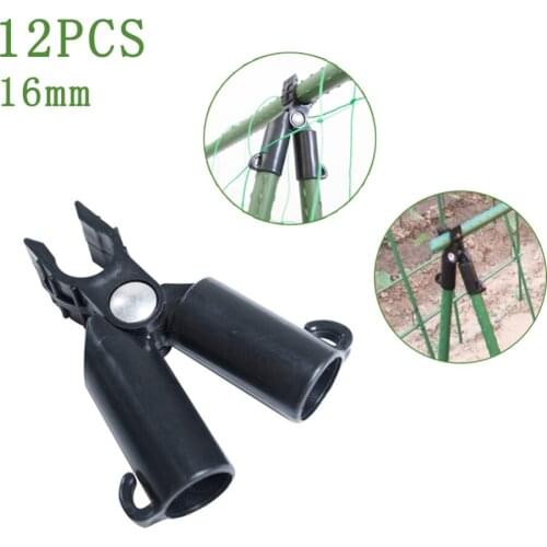 12pcs Plant Support Awning Pillar Accessories A-type Clip Quickly Set Up Climbing Vine Bracket Shelf Connector Fastener
