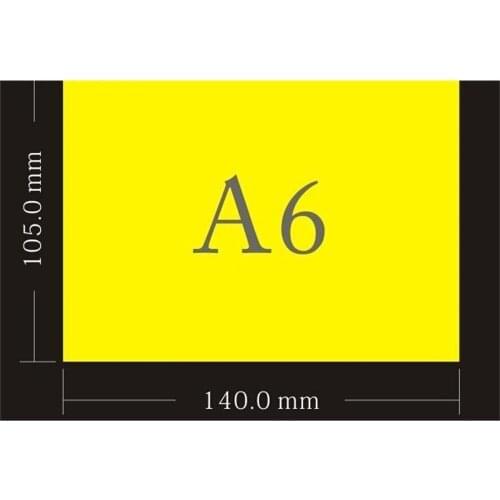 140*105mm A6 yellow blank POP banner handwritten advertising superior copperplate paper poster