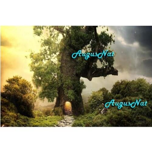 5d diy diamond painting full square tree wall art scenery diamond dots landscape home decor sight painting on canvas handcraft