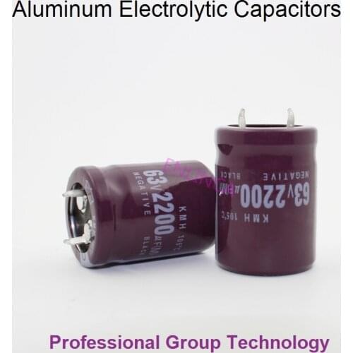 9pcs RF2 Good quality 63v2200uf Radial DIP Aluminum Electrolytic Capacitors 63v 2200uf Tolerance 20% size 22x30MM 20
