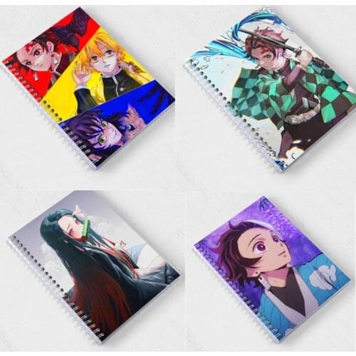 Aniem Demon Slayer Coil book toy Kimetsu No Yaiba Note Book Paper Agenda Schedule Planner Sketchbook notebook toy gift