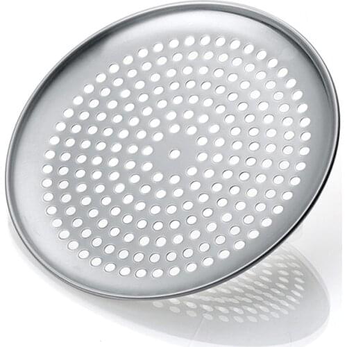 Premium Non-Stick Pizza Pan Bakeware Stainless Steel Pizza Plate Round Deep Dish Pizza Pan Tray Mold Mould Baking Tools
