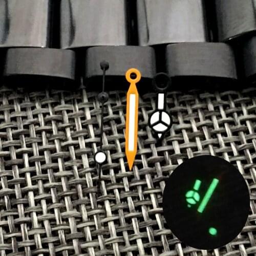 Ajustement NH36A NH35A Movement Watch Hands Black Plated Mercedes-Benz Luminous Accessories 009