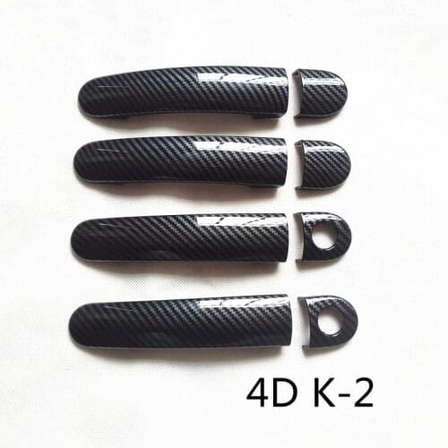 Fit for Volkswagen VW Golf 5 MK5 V Rabbit 1K Door Handle Cover Trim Plastic Imitation Carbon Fiber Car Sticker Accessories