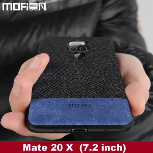 For huawei mate 20 X case cover MATE 20X cover silicone edge MOFi business fabric shockproof back coque mate 20 x case
