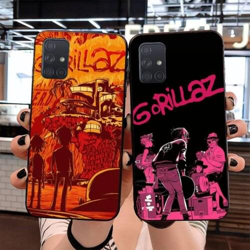 CUTEWANAN Cartoon GORILLAZ Virtual band TPU Soft Phone Cover for Samsung S20 plus Ultra S6 S7 edge S8 S9 plus S10 5G lite 2020