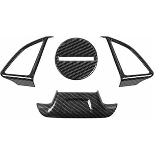 For Chevrolet Camaro -2019 Car Carbon Fiber Steering Wheel Switch Button Sticker Cover Trim Frame Accessories