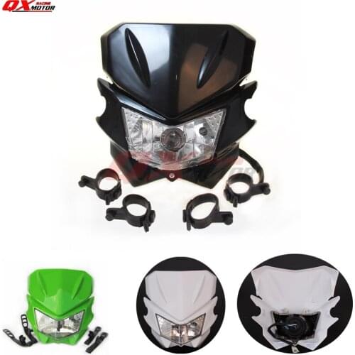 Motorcycle Motocross 12V 35W H4 Headlight Fairing For KLX KX 110 WR250F WR450F Headlight Headlamp Dirt Bikes Off Road