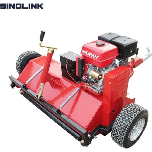 SINOLINK ATV Flail Mower 13.5HP 14HP 15HP Gasoline Petrol Engine Powered Grass Cutting Garden Tools CE 1200mm 1500 Working Width