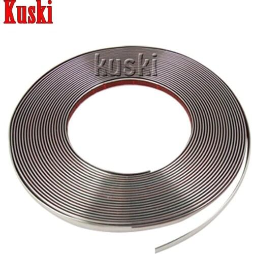 Car Chrome Decoration Sticker 6 8 10 15 20 22 25 30 mm For Volvo XC90 XC60 S90 S60 V70 S40 V40 V70 V60 For Seat Leon Ibiza Altea