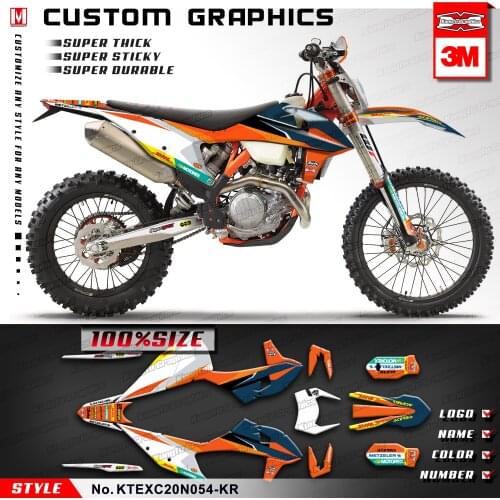 KUNGFU GRAPHICS Motorcycle Graphics Deco Kit for EXC EXC-F XC-W XCF-W 150 300 500 SX SXF XC-F 125 250 350 450 2019 to 2022