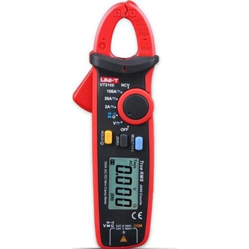 UT210E Digital Auto Range 2000Counts True RMS Clamp Multimeter Clamp Meter Ammeter Voltmeter Resistance Capacitance Tester
