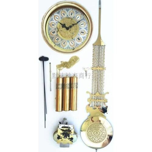 Zq Spring Mechanical Winding the Grandfather Clock Movement High-Grade Titanium Pure Copper Full Set of Accessories