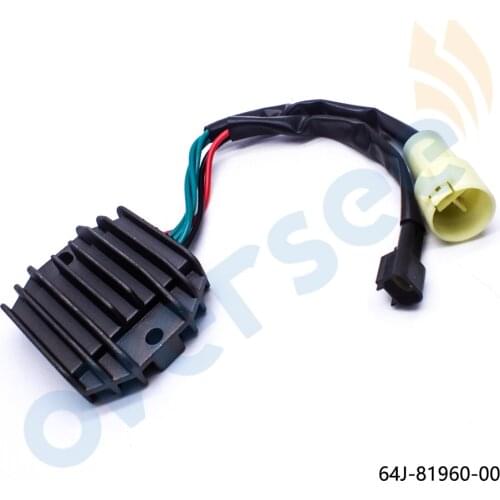64J-81960 Rectifier Regulator For Yamaha Outboard Parts 4T Motor F50 F60 Parsun 64J-81960-10 LONG
