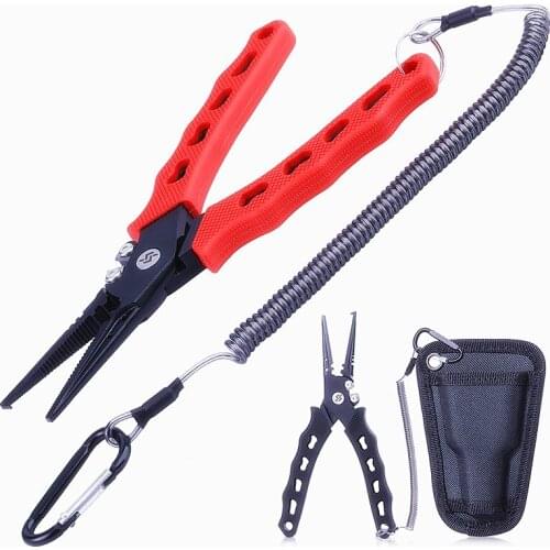 Sougayilang Fishing Tackle 9.5*19cm Fishing Pillers with Rubber grip and Portable Package for Saltwater Resistant Sheath