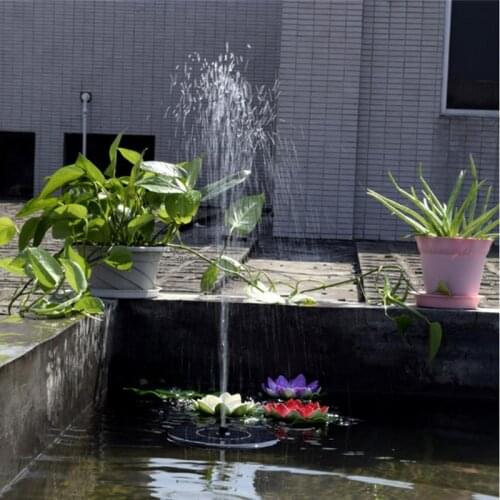 Solar Fountain with Led Light with Power Storage Function Floating Water Fountain for Garden Yard Pool