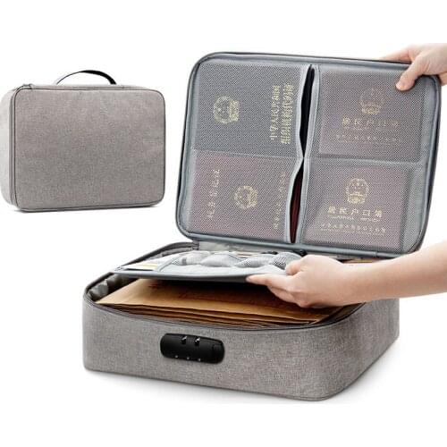 Document Ticket Bag Large Capacity Certificates Files Organizer For Home Travel Use to store Important Items