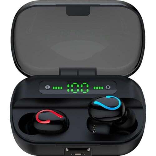 TWS Bluetooth True Wireless Earphones 5D Stereo Earbuds Mini TWS Waterproof Headfrees 1500mAh Power Bank For Smart phones