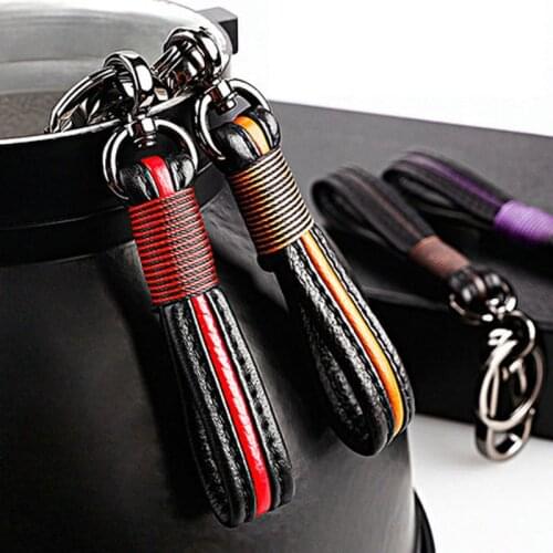 Universal Metal &Leather Car Keychain Car Keys Auto Key Ring Fit for Audi A3 A4 B6 B8 A6 C5 A7 A8 B6 S3 S4 S5 RS Q5