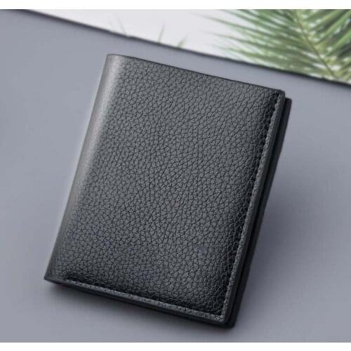 Vintage Men Wallet Leather Short Wallets Male Multifunctional Card Holder Solid Coin Purs Casual Leather Money Clip Dropshipping