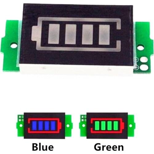 1/2/3/4/5/6/7/8S Lithium Battery Capacity Indicator Module Blue Green Display Electric Vehicle Battery Power Tester 3.7V Li-ion