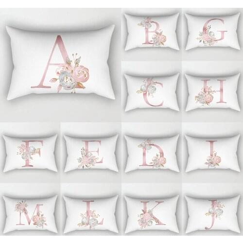 1PC 30x50 cm Kinder Zimmer Dekoration Brief Kissen Englisch Alphabet Pillow Pillowcase Decorative Cushion Cover Kussenhoes