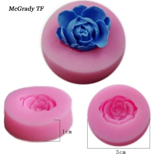 1PCS Mini Rose Flower Silicone Cake Mold Fondant Cake Decorating Tools Chocolate Cookie Soap Mould Cutter Baking Tools Cake Tool