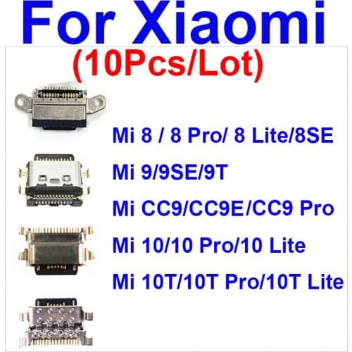 USB Charging Plug Port For Xiaomi Mi A1 A2 CC9 CC9E 8 9 9T SE Lite Pro USB Charger Connector Sync Date Dock Flex Cable parts