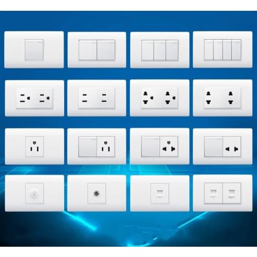 118 type American socket Thailand Vietnam USA Wall TV Dimming Adjust speed switch Computer satellite Doorbe Power supply socket