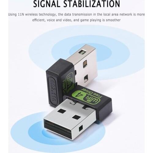 150M Desktop Laptop Wifi Receiver Transmitter Smart Remote Control Wireless Card Wifi Drive Free Version Of USB Wireless Card