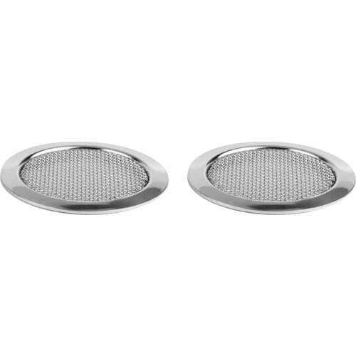 2x Guitar Soundhole Insert Speaker Grills for Resonator Dobro Guitar Chrome
