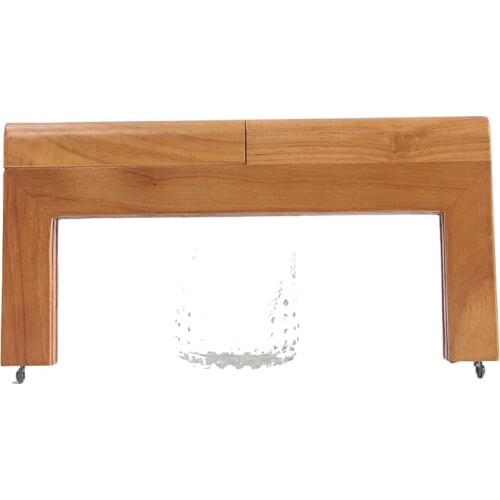 25X12 cm High quality solid wood material handmade wooden purse frame with screws obag frame purse handler handbag frame purses